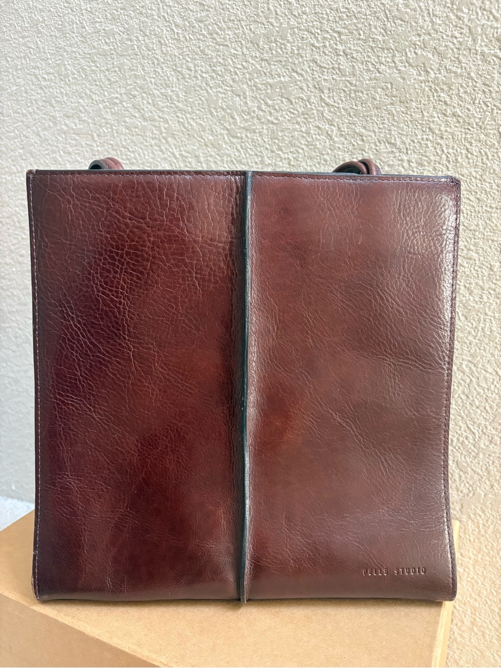 Pelle Studio Brown Leather Tote Bag